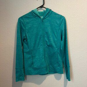 Girl L Teal L.L. Bean Lightweight Zip Up